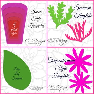 DIY Giant Backdrop Paper flower templates & tutorial, DIY Paper flower kit, SVG Paper flower cutting files, Large Paper flowers