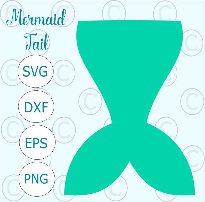 May include: A teal blue mermaid tail silhouette. The tail is shaped like a fish tail with a wide top and a narrow bottom. The tail is isolated on a white background.