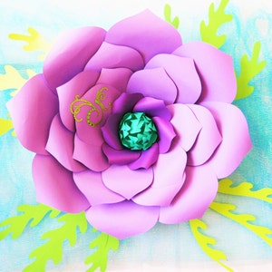DIY Giant Paper Flower Templates- Large Paper Flowers- Paper Flower Kit- SVG giant flower cut files - Paper flower tutorial