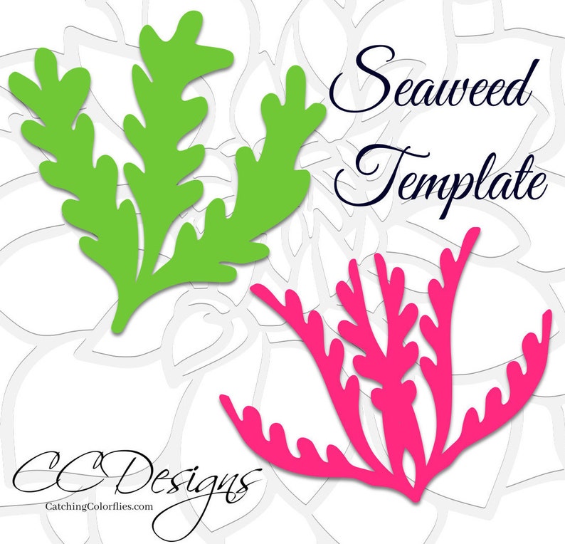 Download Seaweed SVG Cut Files Seaweed Template Printable Flower | Etsy