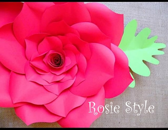 paper rose svg cut files diy giant paper rose diy paper diy giant paper flower