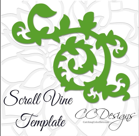 Download Scrolling Vine Svg Cut File Instant Download Paper Flower Vine Template By Catching Colorflies Catch My Party