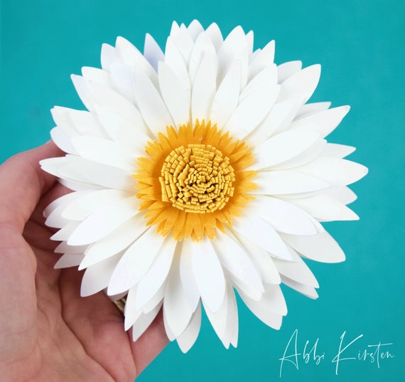 Download Daisy Paper Flower Pattern With Tutorial Svg Cut Files And Pdf Printables Included Instant Download By Catching Colorflies Catch My Party