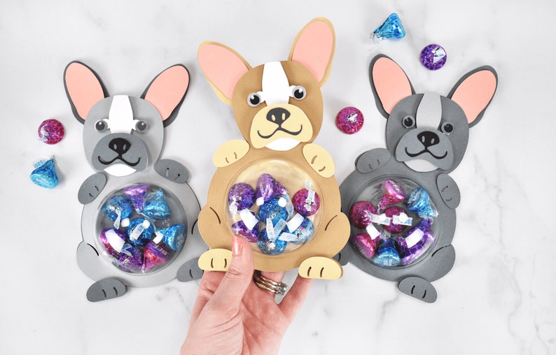Set of 4 Puppy Dog Candy Holders SVG Cut Files Etsy