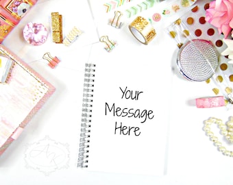 Gold and Pink Styled Stock Photos, Styled Desktop Photography for Blogs, Website Branding, Instagram