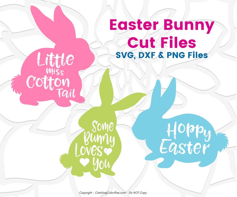 Download Easter Bunny SVG Cut Files Hoppy Easter SVG Little Miss | Etsy