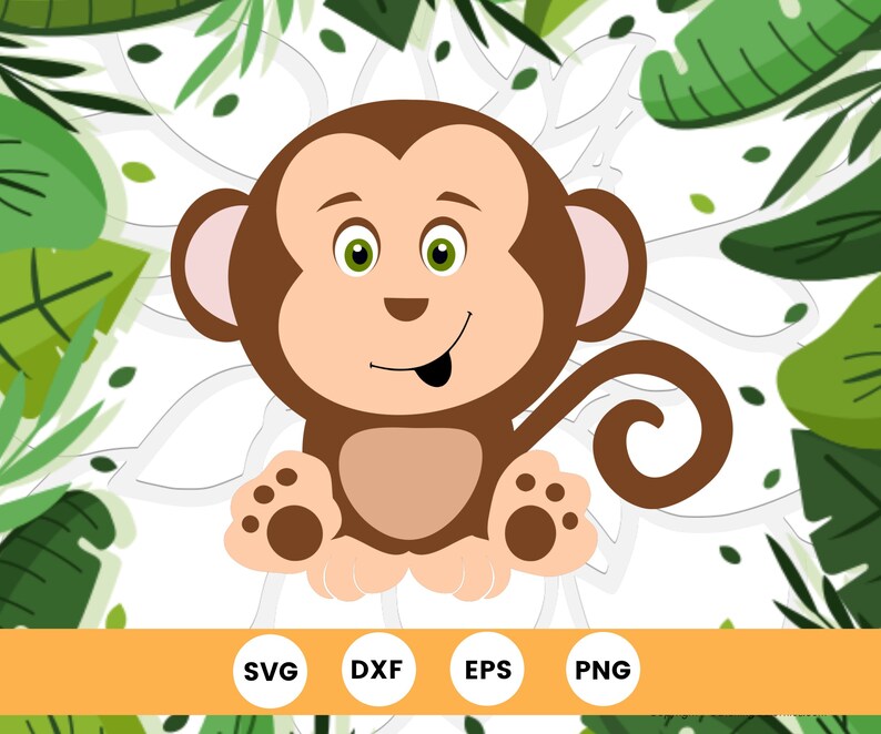 Free Free 127 Cute Baby Monkey Svg SVG PNG EPS DXF File