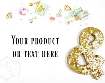 Desktop Styled Stock Photos, Washi Tape Stock Photography, Digital Images, Product Mockup, Small Business Stock Photos