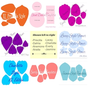 Paper Flowers, Large Paper Flowers, Template Patterns & Tutorials, DIY ...
