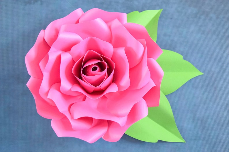 Paper Roses Paper Flower SVG Giant Paper Roses Large Paper Etsy UK