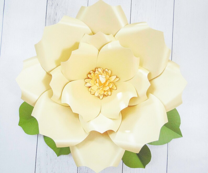 Large Backdrop Paper Flowers DIY Giant Flower Templates Etsy