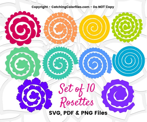Paper Flower Rolled Rosettes Diy Paper Roses Rosette Flower Etsy