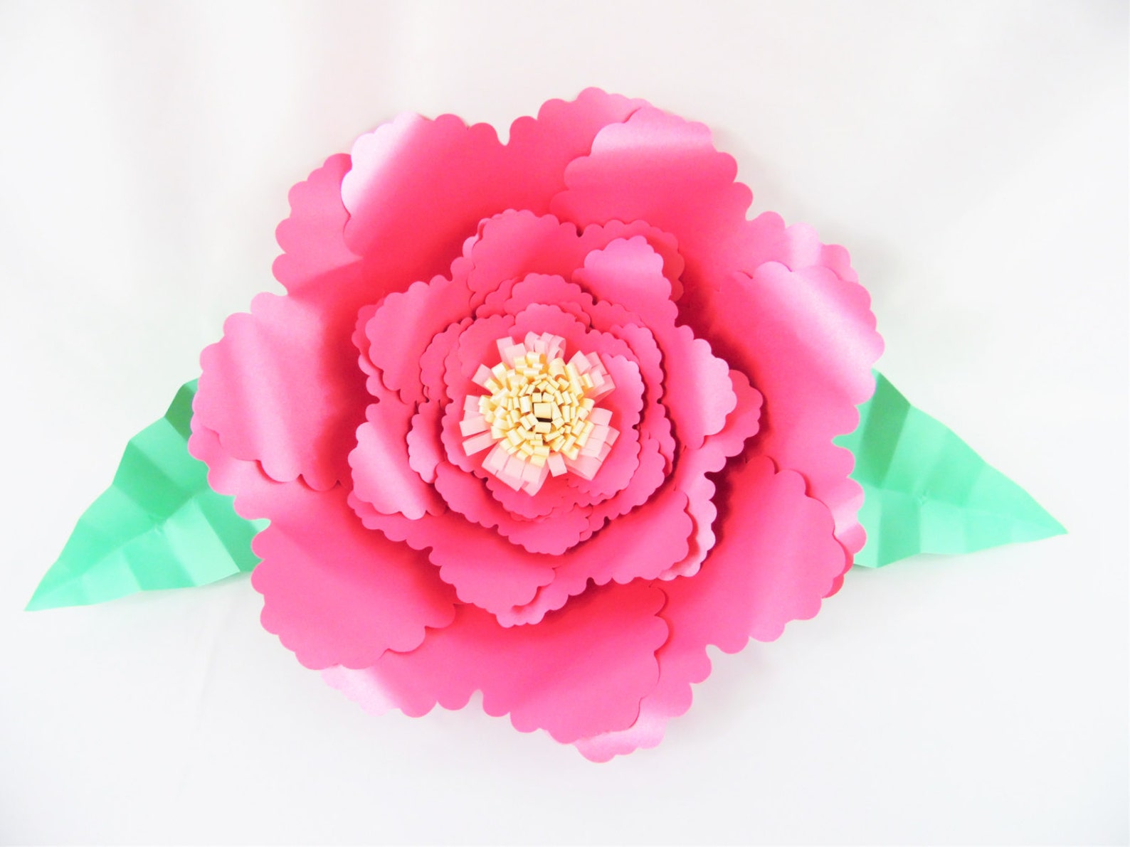 Giant Paper Flower Templates, DIY Paper Flowers, SVG Flower Cutting Files, Printable Large ...