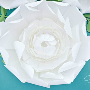 Giant Paper Peony PDF and SVG Templates, Large Paper Flower Peony ...