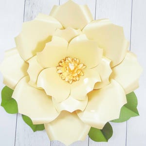 Giant Paper Flower Template Pattern, Large Paper Flowers, Printable PDF ...