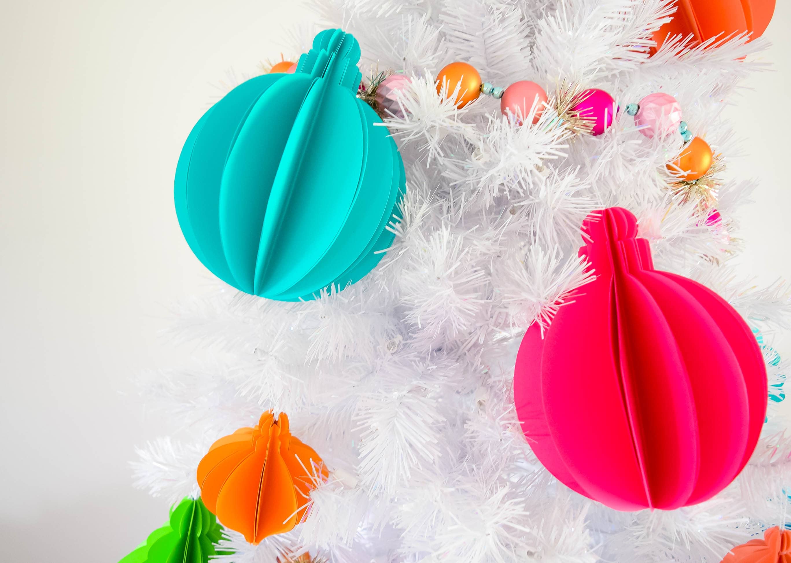 Christmas Decorations 3D Paper Christmas Ornaments DIY Paper  Etsy