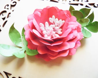 DIY Paper Flowers - Paper Rose Template- Paper Flower Bouquet- Paper flower patterns- Paper flower rose templates- SVG cut files