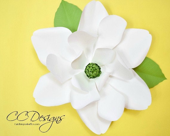 Download Large Paper Magnolia Flowers Giant Paper Magnolia Templates Flower Templates Svg Cut Files Large Paper Flowers Magnolia Templates By Catching Colorflies Catch My Party