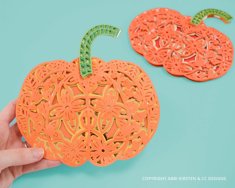 Download Halloween Pumpkin Mandala Svg Sunflower Pumpkin Mandala 3D | Etsy