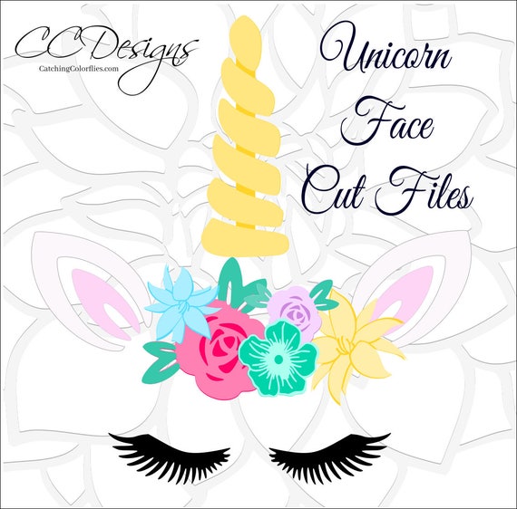 Download Unicon Head Svg Unicorn Birthday Unicorn With Eyelashes Svg Cut File Htv Decal Flower Cut Files Cake Topper Clip Art By Catching Colorflies Catch My Party