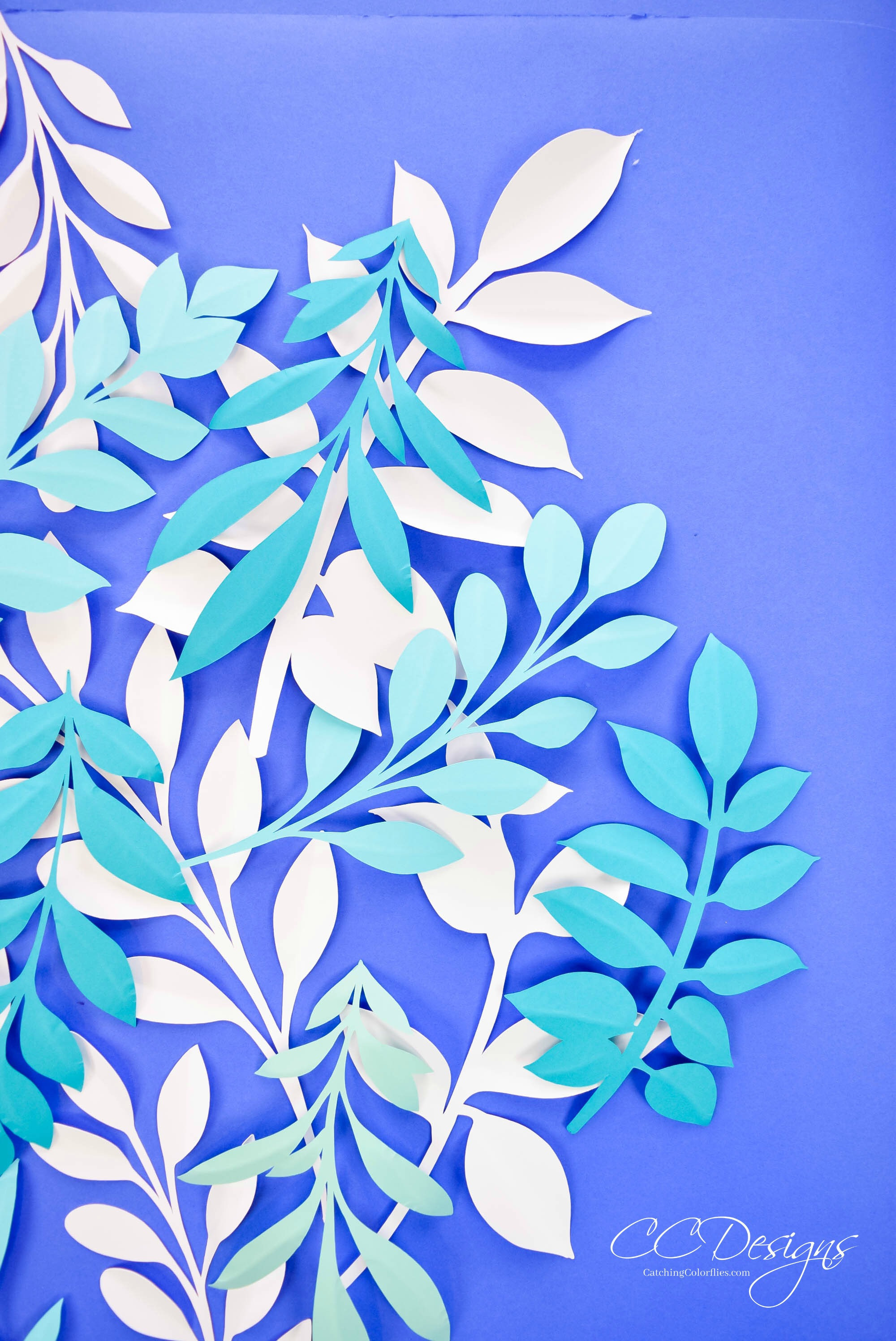 Spring Vines Paper Paper Vines, Large and Small Paper Leaf Vine SVG Cut Files, PDF ...