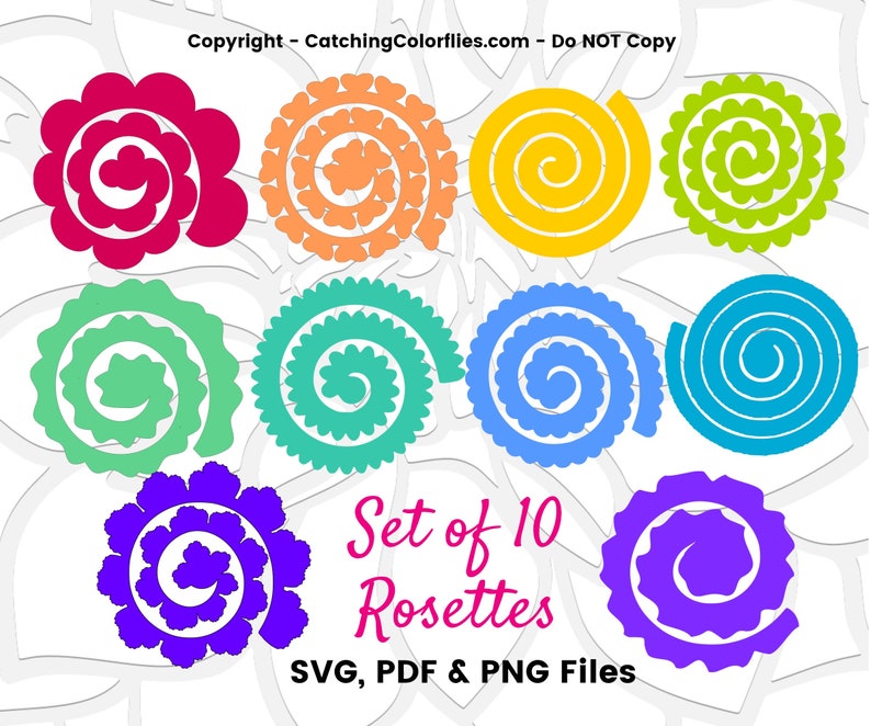 Download Paper Flower Rolled Rosette Templates Printable PDF Rolled ...