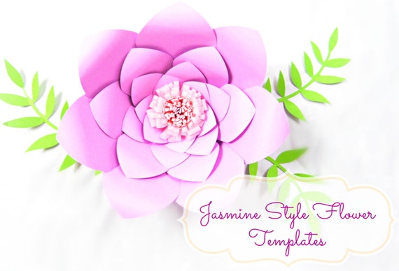 DIY Giant Paper Flower Templates SVG Cut Files DIY Paper Flowers