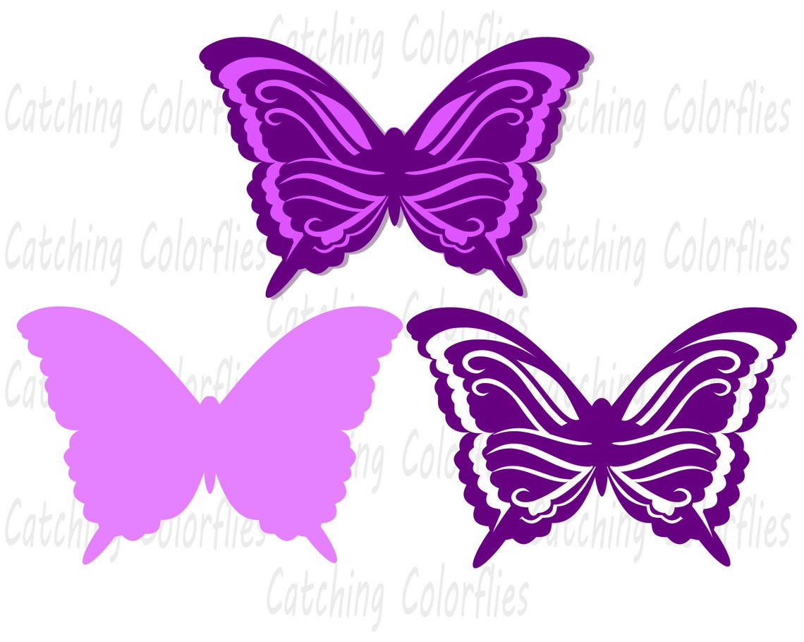 Butterfly Wall Decor SVG Cut files DXF Butterfly Cut Files to | Etsy