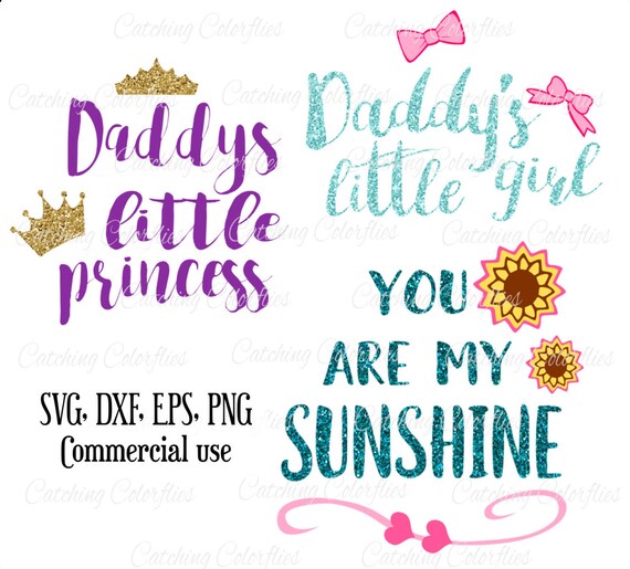 Download SVG Cutting Files Daddy's Little Princess Daddy's | Etsy