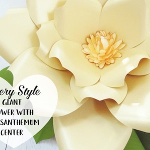Giant Paper Flowers DIY- Flower Patterns & Tutorials- Paper Flower Wall- SVG Flower Cut Files- Instant Download