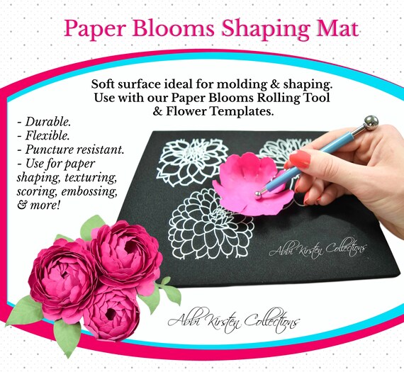 Paper Flowers Molding Mat & Shaping Tool Set Flower Shaping Etsy