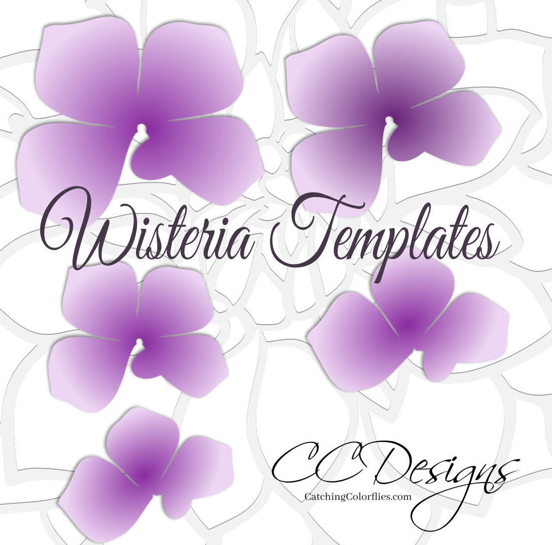 DIY Paper Wisteria Flower Template and Tutorial Birthday - Etsy Canada