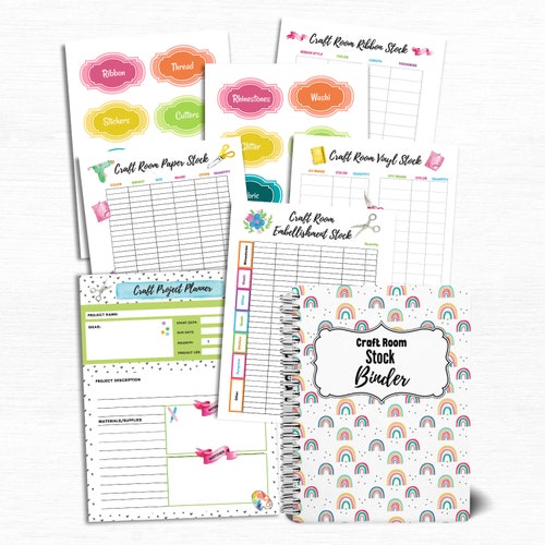 Craft Organization Binder Printable Craft Project Planner - Etsy