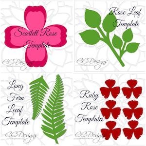 Paper Rose Templates and Tutorials, Paper flowers, How to Make Paper Roses, Rose Patterns