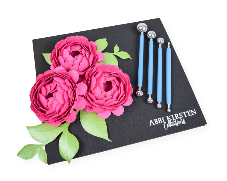 Paper Flowers Molding Mat & Shaping Tool Set Flower Shaping Etsy
