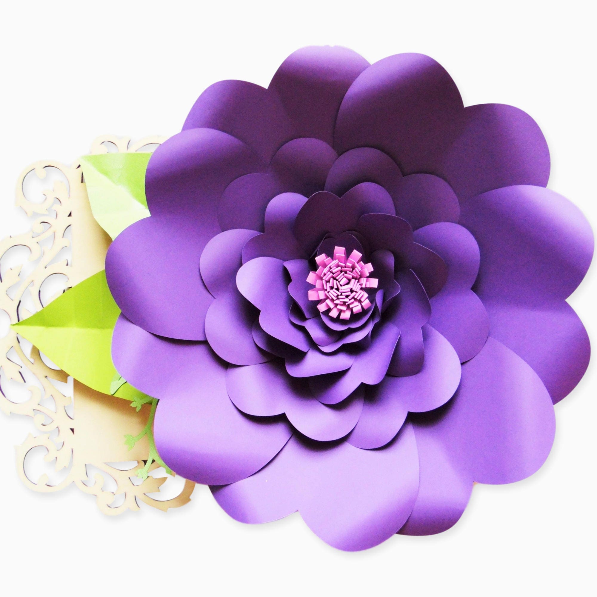 DIY Giant Flower Templates DIY Large Paper Flower Kit SVG Etsy