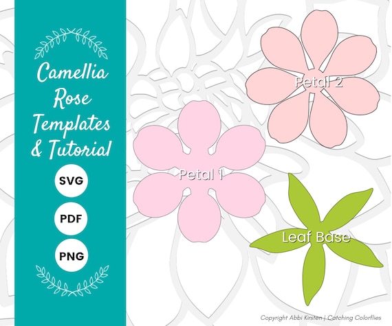 DIY Paper Flower Template in SVG and PDF Printable, Petal Template for  Flower Making, AnF N.4 – IvaCrafts