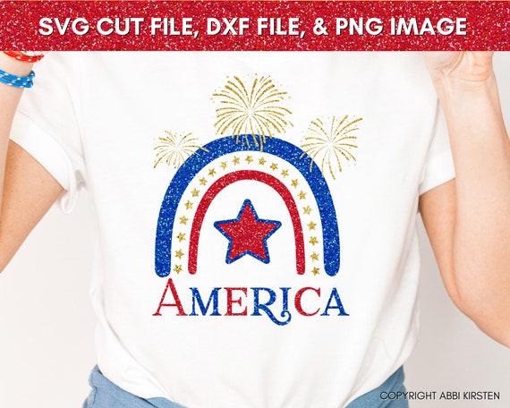 Download Fourth Of July American Rainbow Svg 4th Of July Svg Patriotic Svg Files Svg Files To Use With Cricut And Silhouette By Catching Colorflies Catch My Party