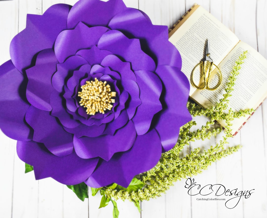 Giant Paper Flower Printable Templates &amp; Tutorials, Large Backdrop ...