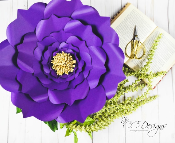 Giant Paper Flower Printable Templates & Tutorials, Large Backdrop Paper Flowers, Flower Wall, SVG Flower Cut Files Il_570xn