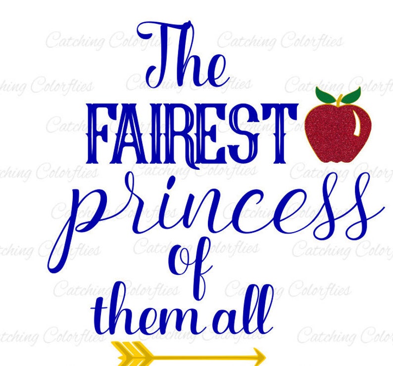 Download Snow White SVG Cutting Files The Fairest One of | Etsy