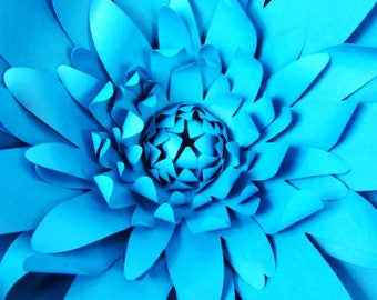 Giant DIY Paper flower templates with instructions- Paper flower kit- Large Backdrop Paper flowers- DIY wedding decor- Paper decor