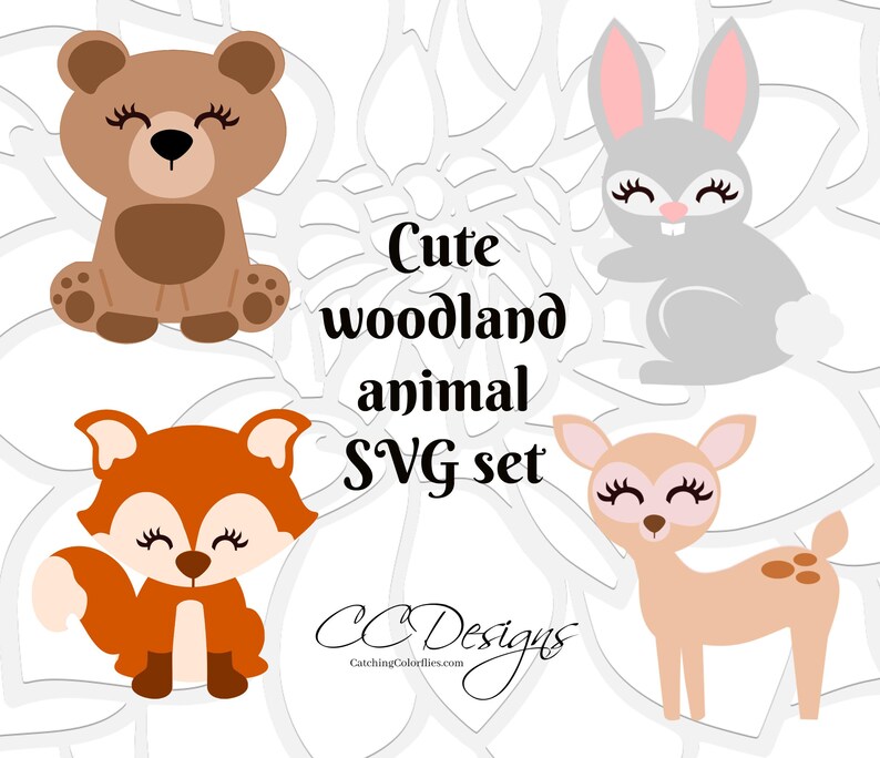 Download Cute Baby Fox SVG Woodland Baby Animals Cute deer clip art ...