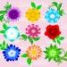 see more listings in the Small Flower Templates section