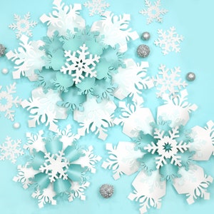 Paper Snowflakes How To With Templates And Tutorial, Giant Paper Snowflake SVG and PDF Templates, Instant Download