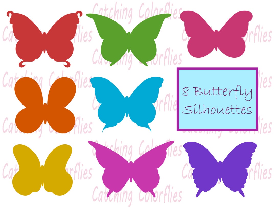 Butterfly Silhouette SVG Cut Files, Butterfly Vector Clip Art ...