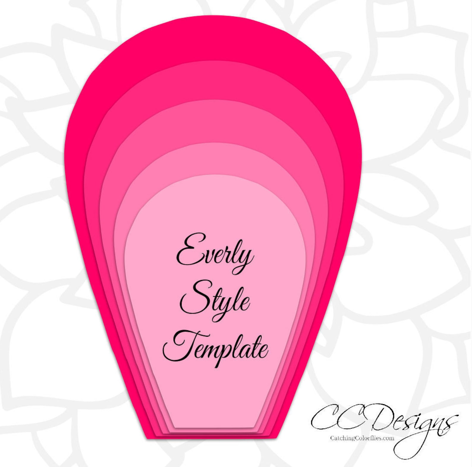 DIY Large Paper Flower Templates Paper Flower Kit Paper Etsy Canada