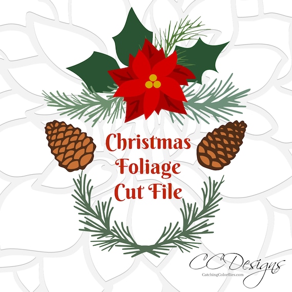 Download Christmas Flower Svg Files Christmas Svg Poinsettia Svg Etsy