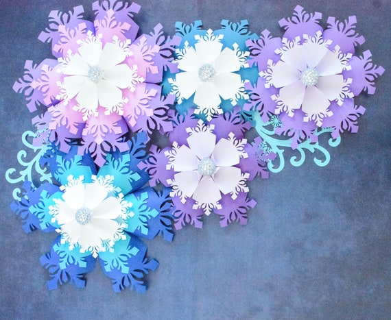 Giant Paper Snowflake Template And Tutorial Pdf Christmas Etsy