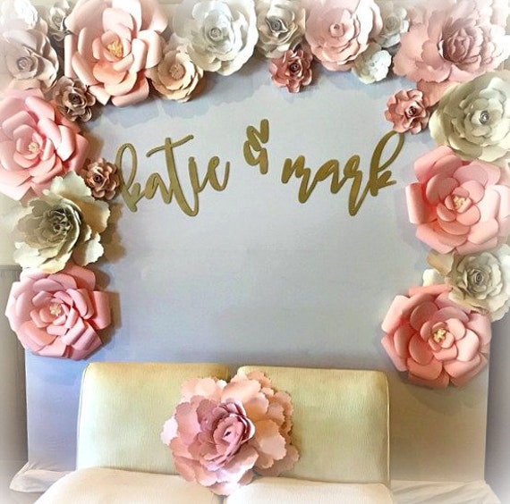 How to make Giant Paper Flowers Backdrop for any occasion at home 